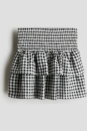 H&M Gesmokter Rock - Schwarz