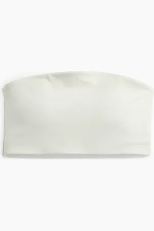 H&M Bandeau-Sport-BH mit SoftMove™ Light Support - Weiß