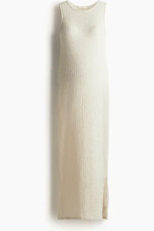 H&M MAMA Jerseykleid mit Textur - Beige