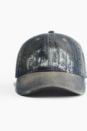 H&M Cap mit Worn-Details - Blau