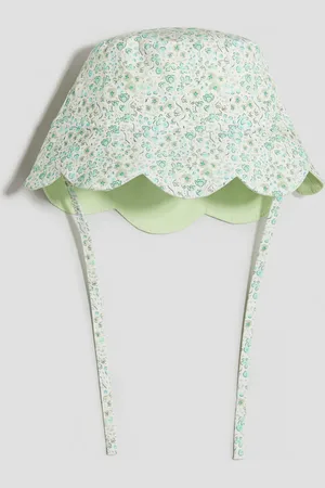 H&M Bucket Hat mit Wellenkante - Grün