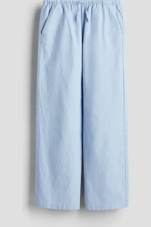H&M Hose aus Leinenmix - Blau
