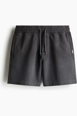 H&M Shorts aus Baumwollsweat Relaxed Fit - Grau