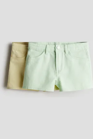H&M 2er-Pack Twillshorts - Gelb
