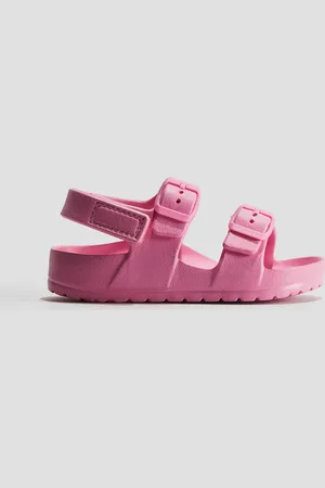 H&M Badesandalen mit zwei Fußriemen - Pink