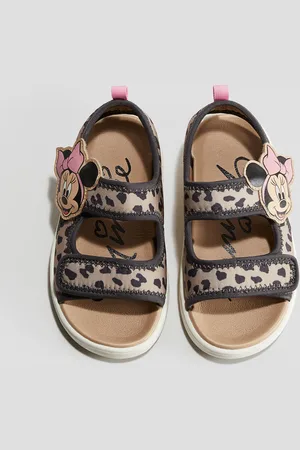 H&M Sandalen aus bedrucktem Scuba - Beige