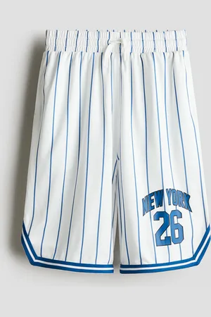 H&M Basketballshorts aus Mesh - Weiß