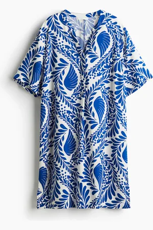 H&M Tunikakleid aus Viskose - Blau