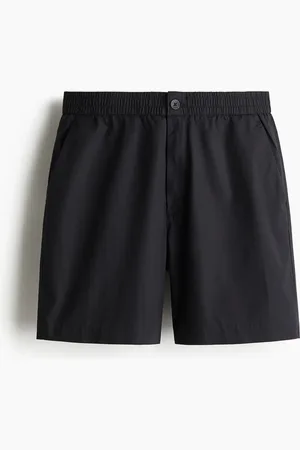 H&M Popelineshorts in Relaxed Fit - Schwarz