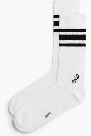 H&M Gerippte Socken - Weiß