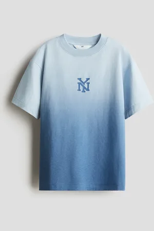 H&M T-Shirt mit Print - Blau