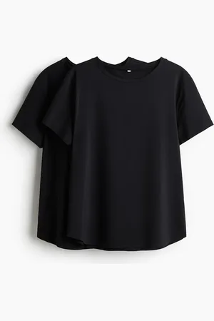 H&M 2er-Pack Sport-T-Shirts mit DryMove™ - Schwarz