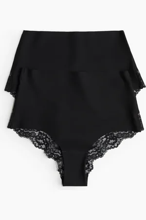 H&M 2er-Pack Slips Light Shape - Schwarz