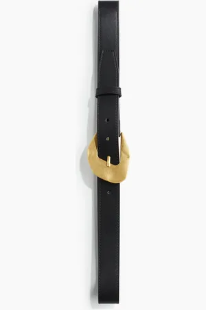 H&M Gürtel mit asymmetrischer Schnalle - Schwarz