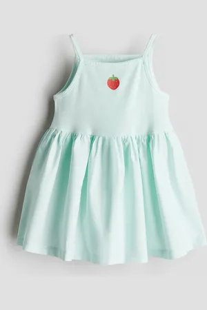H&M Kleid mit Printdetail - Grün