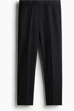 H&M Smokinghose aus Wollmix in Slim Fit - Schwarz