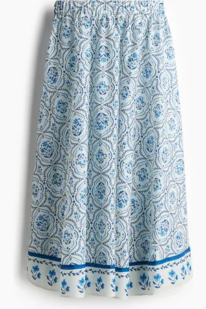 H&M Baumwollrock - Blau