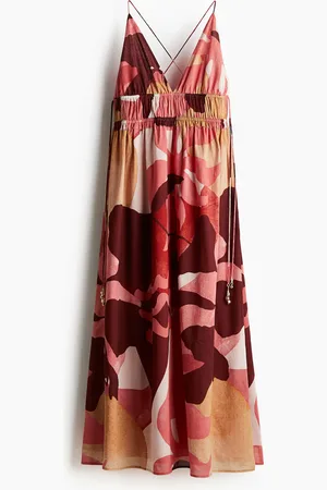 H&M Maxikleid aus Crêpe - Weiß