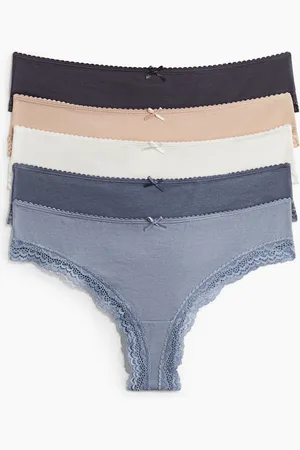 H&M 5er-Pack Brazil Slips - Blau