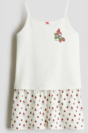 H&M Baumwollpyjama - Weiß