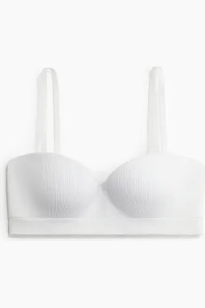 H&M Wattierter Balconette-BH Seamless - Weiß