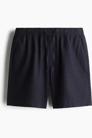 H&M Shorts aus Leinenmix in Relaxed Fit - Blau