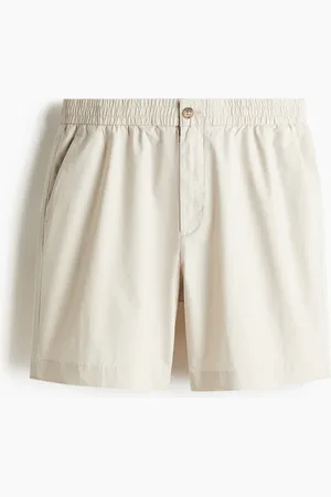 H&M Popelineshorts in Relaxed Fit - Beige