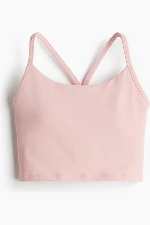 H&M Yoga-BH mit SoftMove™ Medium Support - Pink