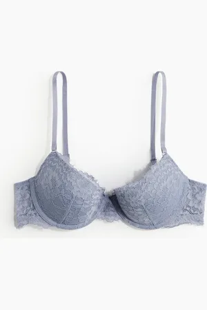 H&M Push-up-BH aus Spitze - Blau