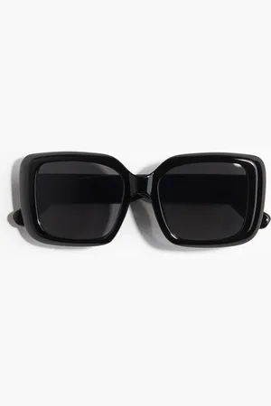 H&M Eckige Sonnenbrille - Schwarz