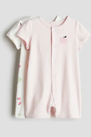 H&M 2er-Pack Schlafanzüge aus Baumwolljersey - Pink