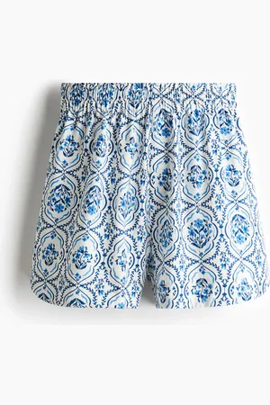 H&M Schlupfshorts aus Twill - Blau