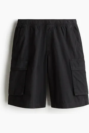 H&M Cargoshorts in Loose Fit - Schwarz
