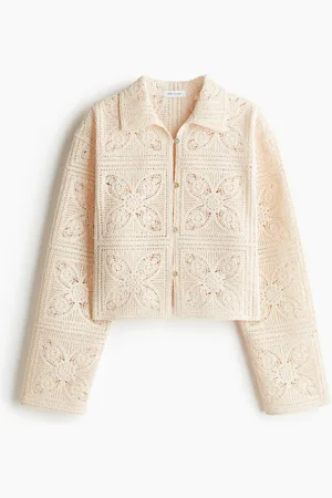 H&M Jacke im Häkellook - Beige