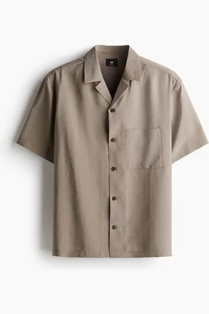H&M Freizeithemd in Loose Fit - Beige