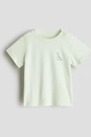 H&M T-Shirt aus Baumwolljersey - Grün