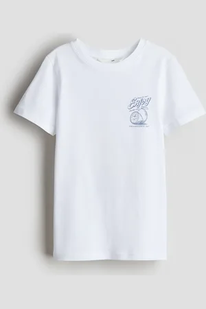 H&M T-Shirt mit Print - Weiß