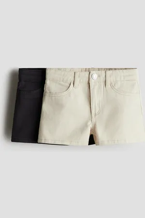 H&M 2er-Pack Twillshorts - Beige