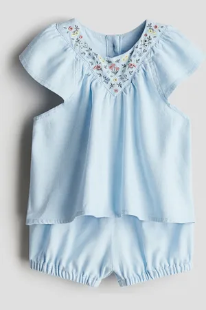 H&M 2-teiliges Set aus Leinenmix - Blau
