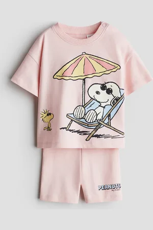 H&M 2-teiliges Baumwollset mit Print - Pink