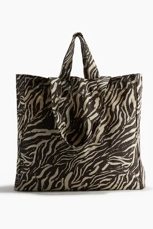 H&M Sport-ToteBag aus Baumwollcanvas - Beige