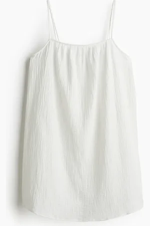 H&M Strandkleid aus Musselin - Weiß