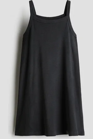 H&M Trägerkleid aus Baumwolle - Grau
