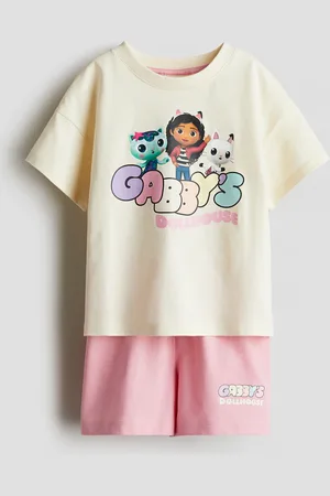 H&M Jerseypyjama mit Print - Gelb