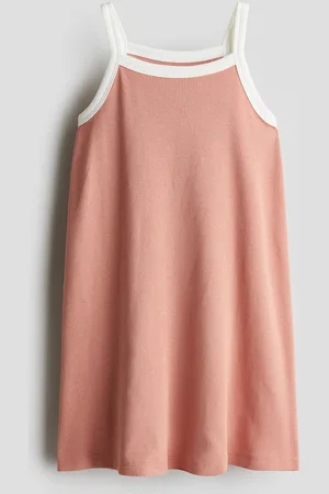 H&M Trägerkleid aus Baumwolle - Orange