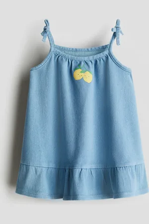 H&M Denimkleid mit Printdetail - Blau