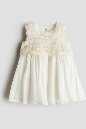 H&M Kleid im Häkellook - Weiß