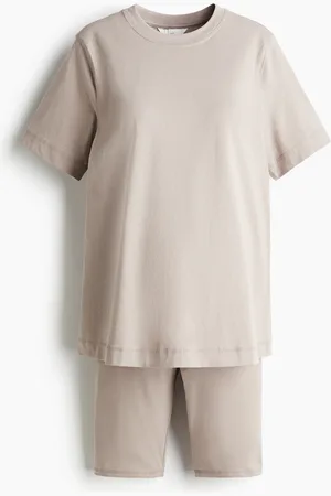 H&M MAMA 2-teiliges Baumwollset - Braun
