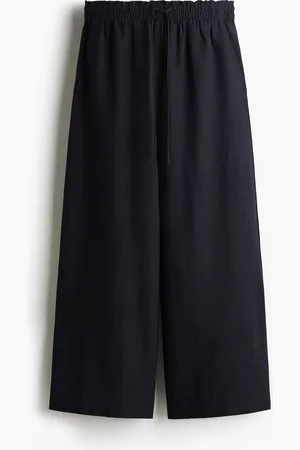 H&M Knöchelhose aus Leinenmix - Blau