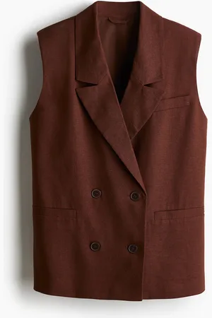H&M Gilet aus Leinenmix - Beige
